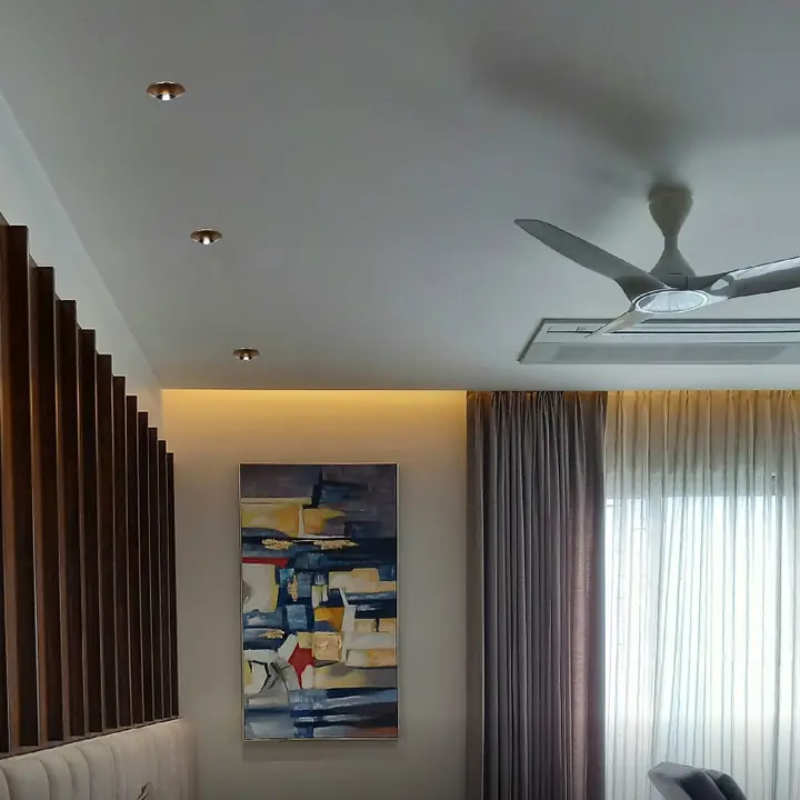 Ledo downlights recessed into a bedroom ceiling